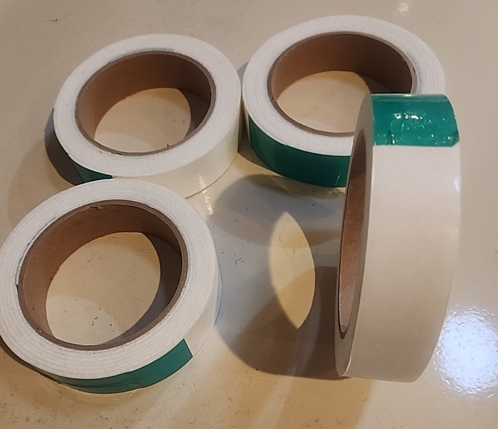 4 Rolls Felt Strips with Adhesive Backing, 1″Wx 85L”x .062 (1/16″) Thick White