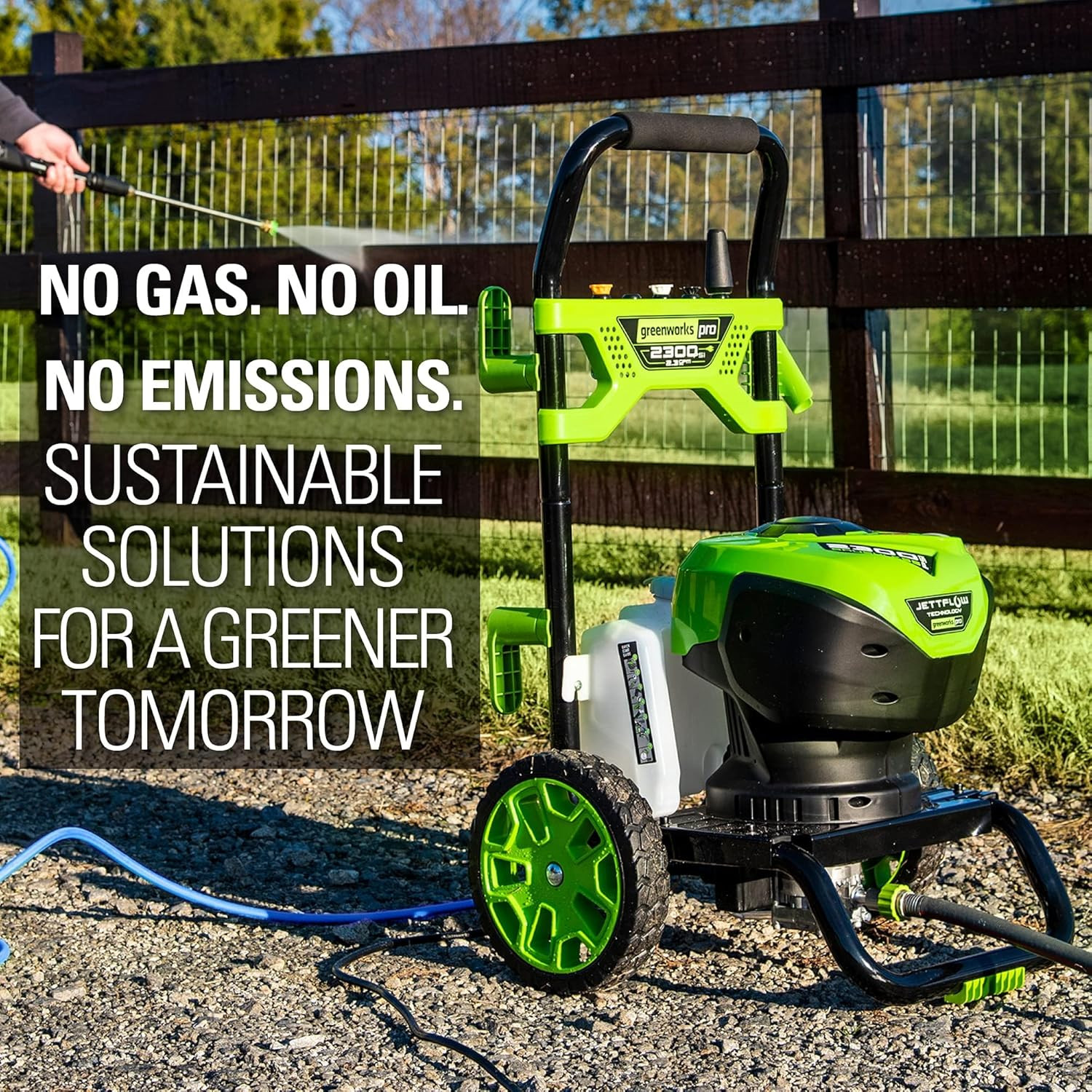 2300 PSI Trubrushless (2.3 GPM) Electric Pressure Washer, 25’ Hose, Quick Connec