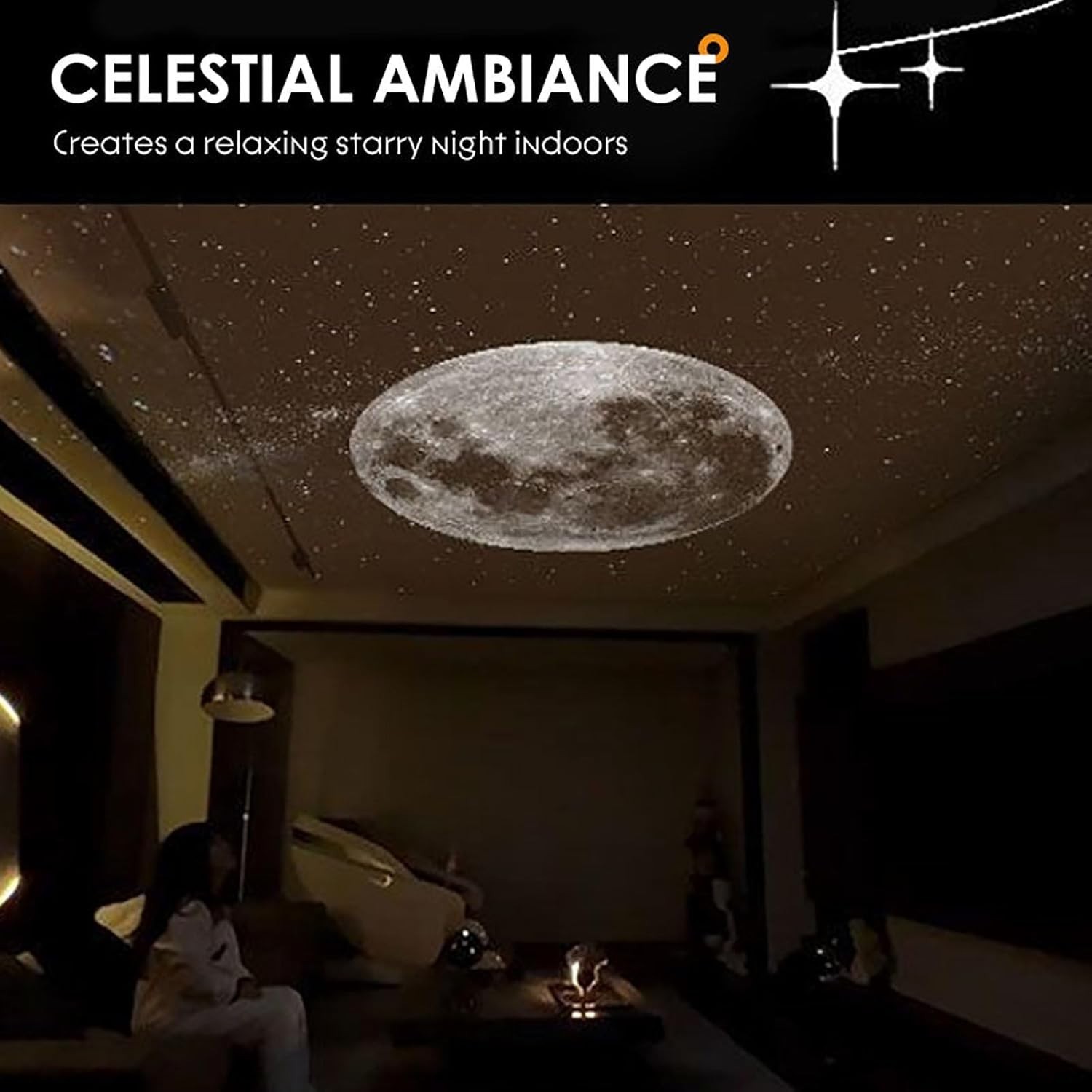 Starry Sky Aurora Galaxy Projector Night Light HD 360° Rotating LED Mood Lamp