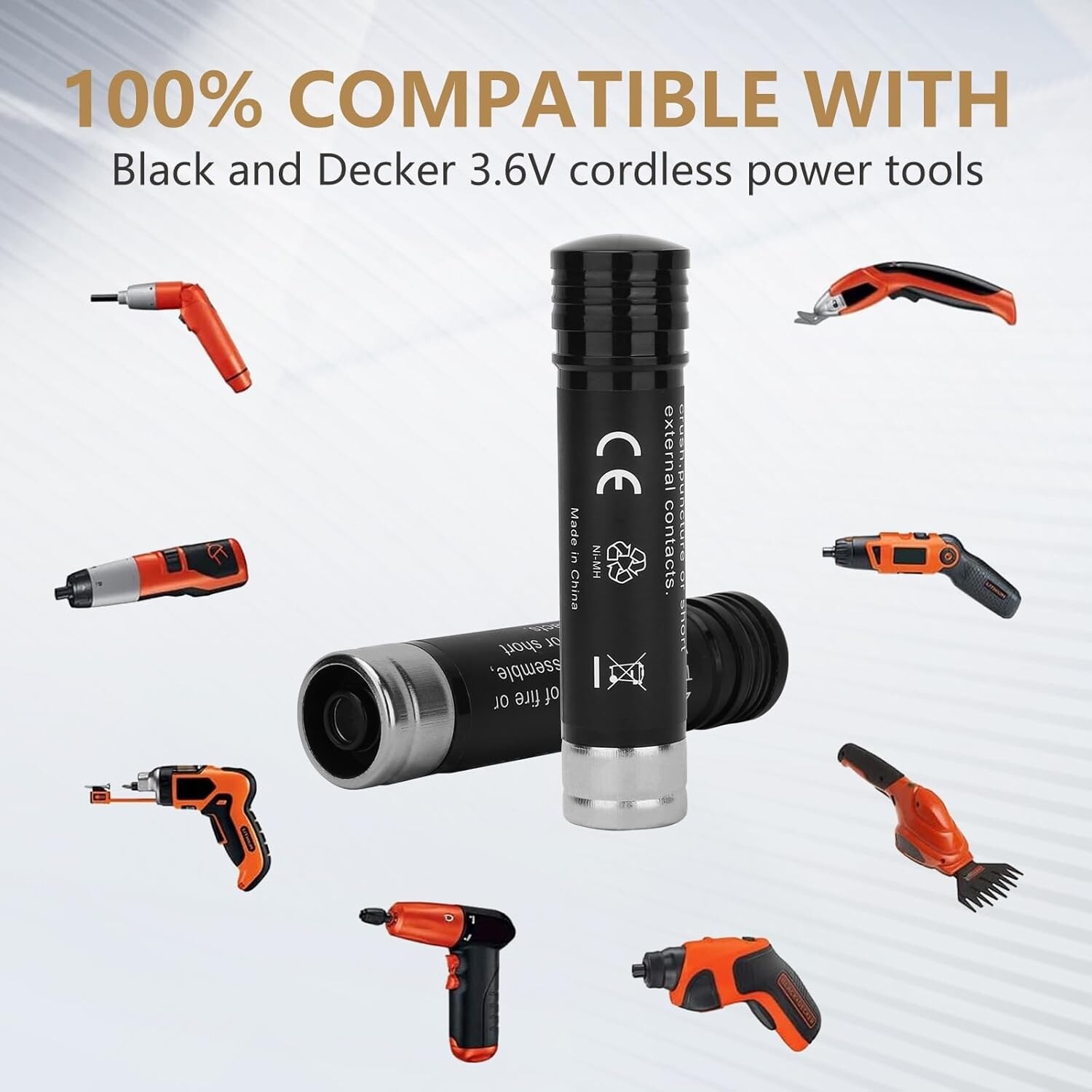 2/4PACK 3.6Ah For Black & Decker Versapak VP100 VP105 VP110 VP143 3.6V Battery