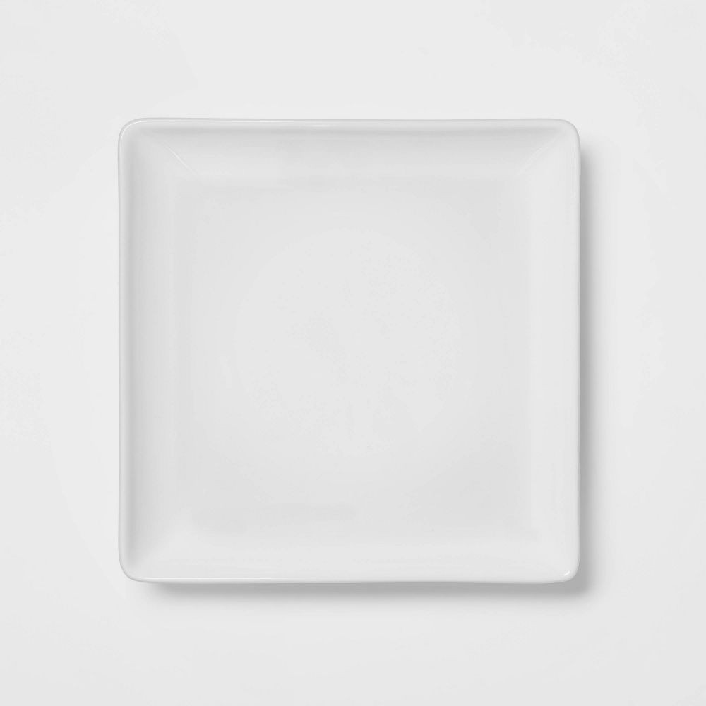 Square Rim Porcelain 16pc Dinnerware Set – Threshold