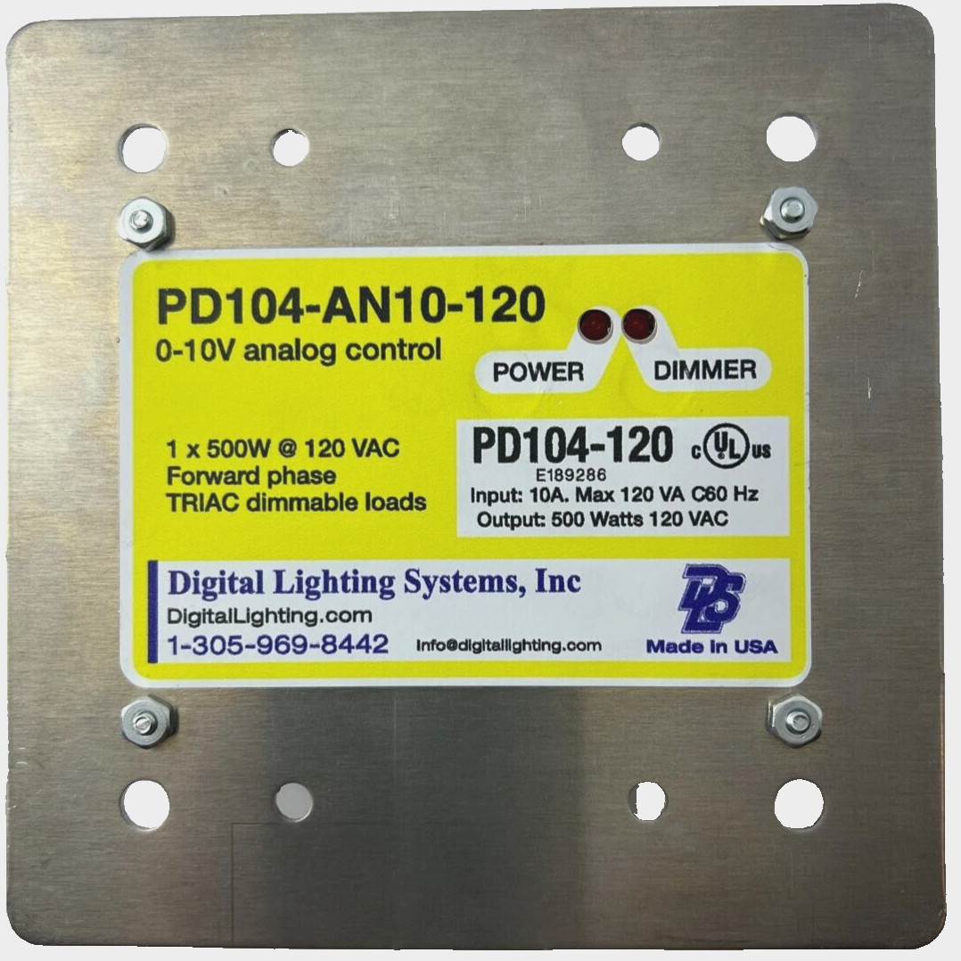 PD104-AN10-120 ; 0-10V dimmer Module, Triac, LED 500W 120V UL listed Made in USA