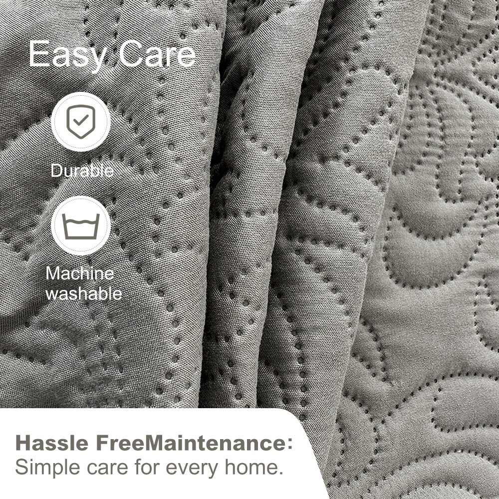 Quilted Fitted Mattress Cover Elastic Fitted Mattress Protector with Deep Pocket