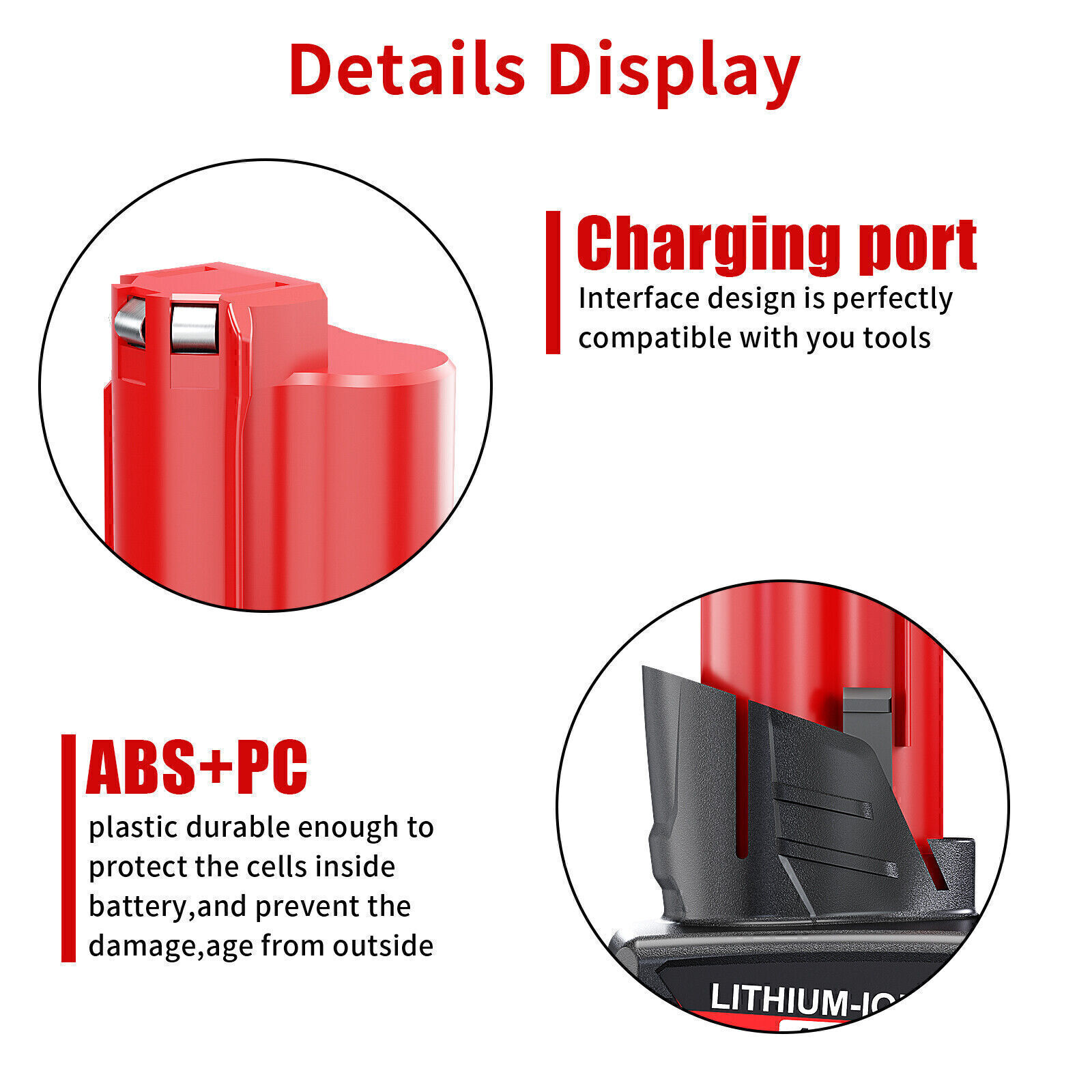 2PC 8.0AH Battery For Milwaukee for M12 Lithium Extended Capacity 48-11-2460