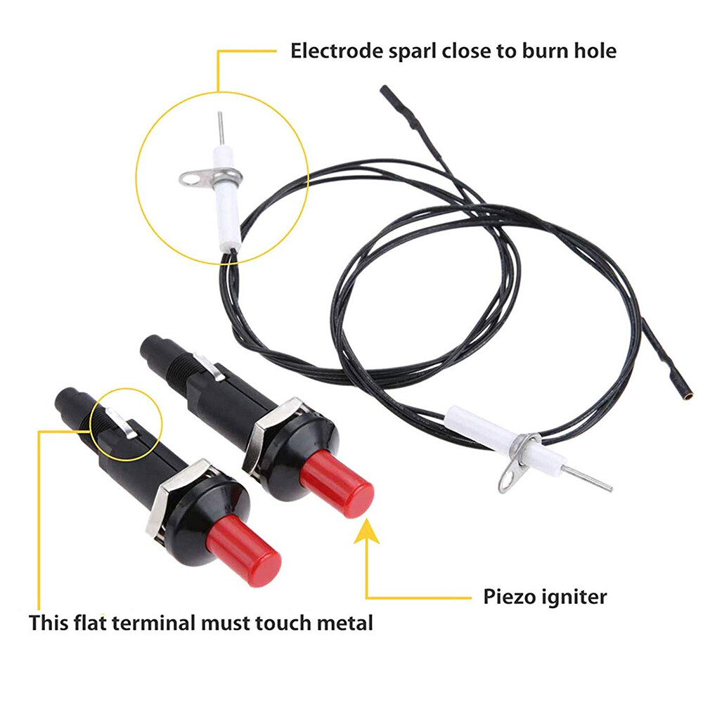2-pack Universal Piezo Spark Igniter Push Button Gas Fireplace Grill BBQ Stove