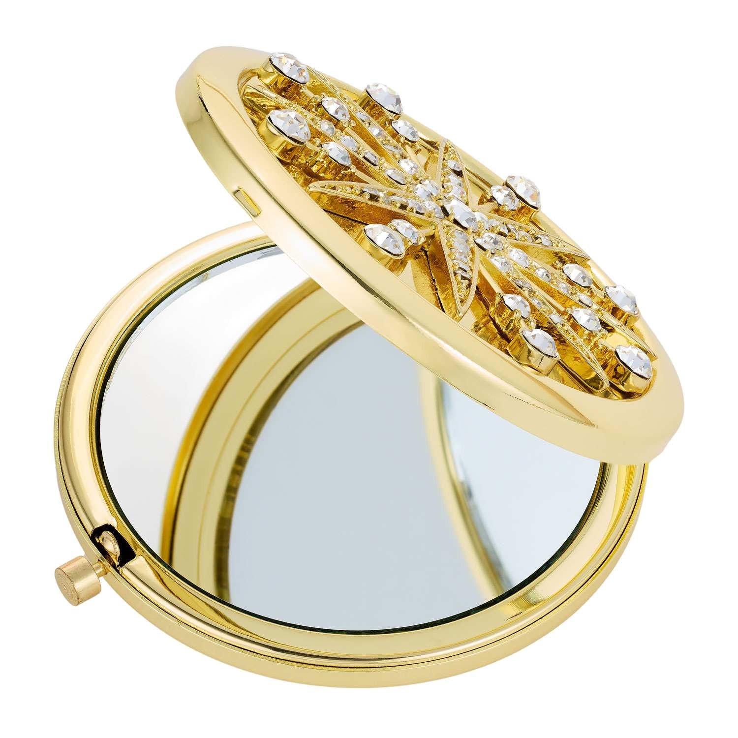 New in Box – Olivia Riegel Gold Starburst Compact Mirror