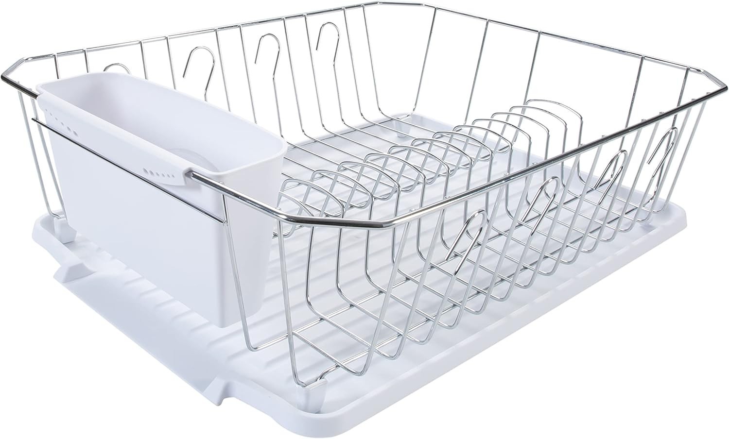Kitchen Dish Rack Food Products Drying Rack Large, White For Dish Drainer