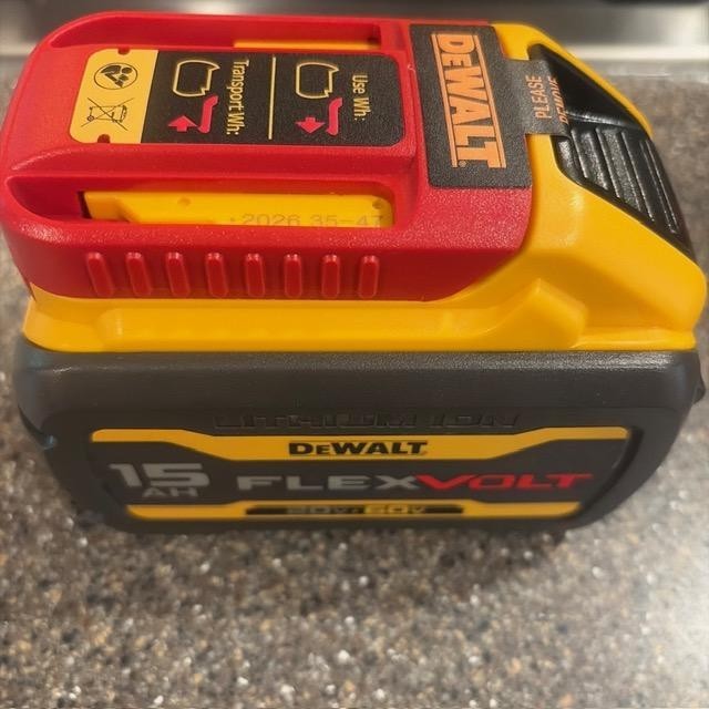 15 Ah FOR DEWALT DCB615 20V / 60V MAX FLEXVOLT 15.0Ah Lithium-Ion Battery DCB615