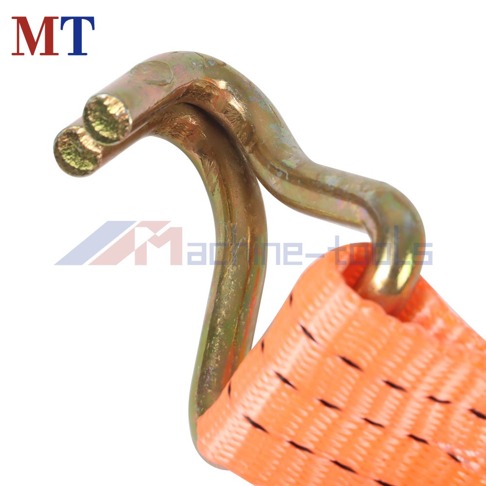 10 Pack 1.5 In x 15 Ft Ratchet Straps With J Hook 4000-lbs Heavy Duty Tie Downs