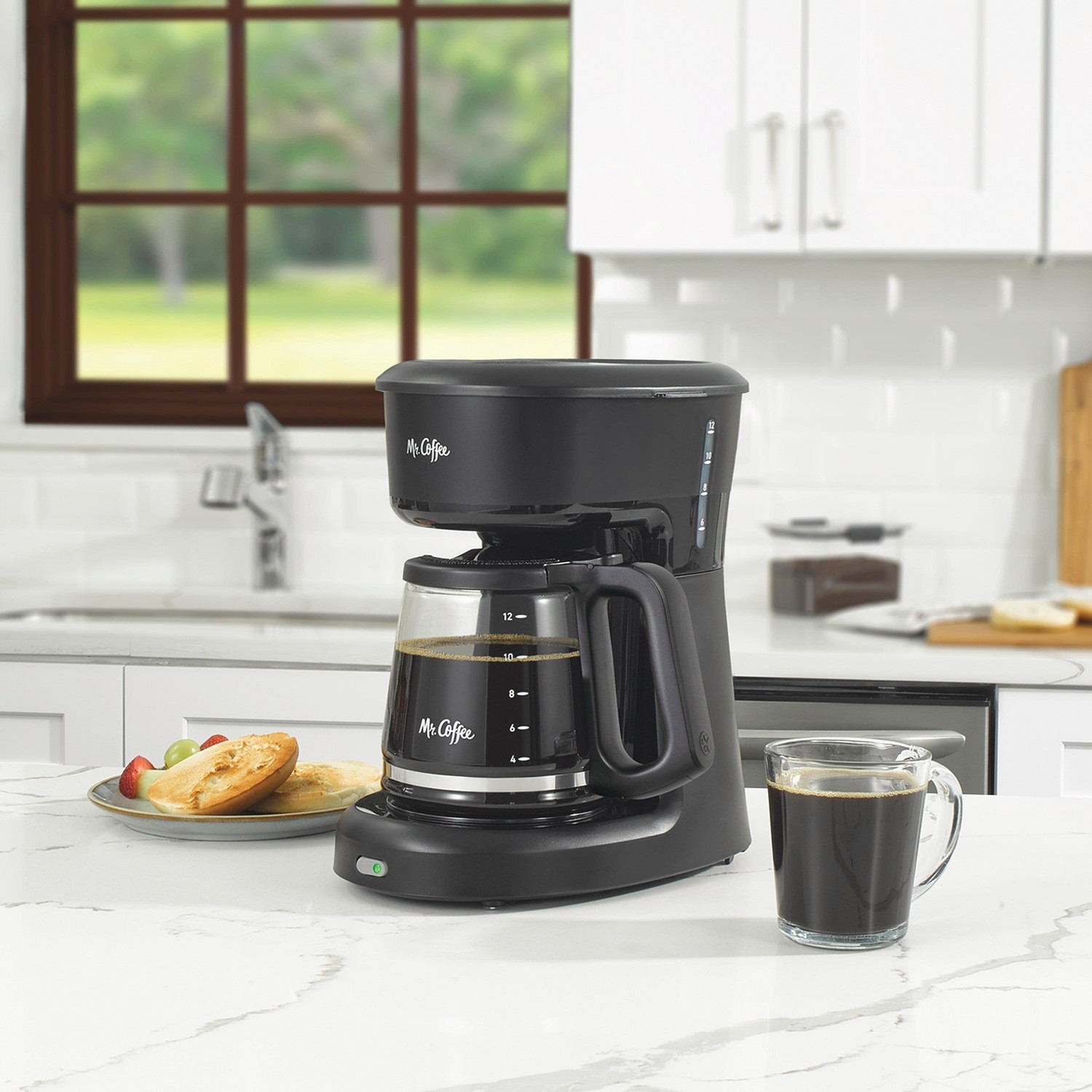 Mr. Coffee 12 Cup Switch Coffee Maker – Black