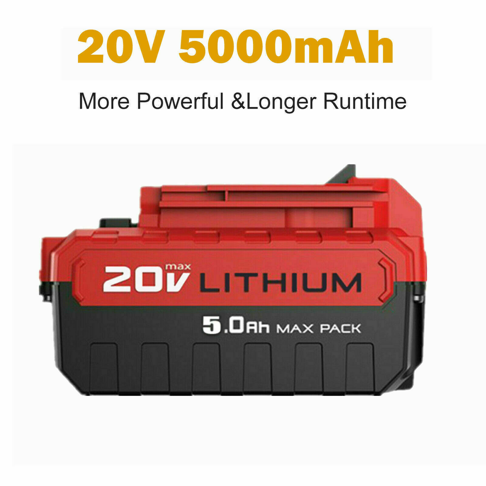 2PCS 8.0Ah For Porter Cable Battery 20V MAX Lithium Ion PCC680L PCC685L /Charger