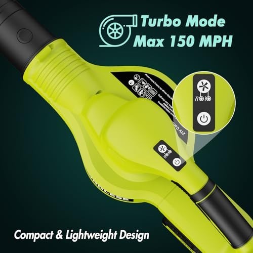 Cordless Leaf Blower 21V with 2 Batteries and Charger, 2 Speed Modes