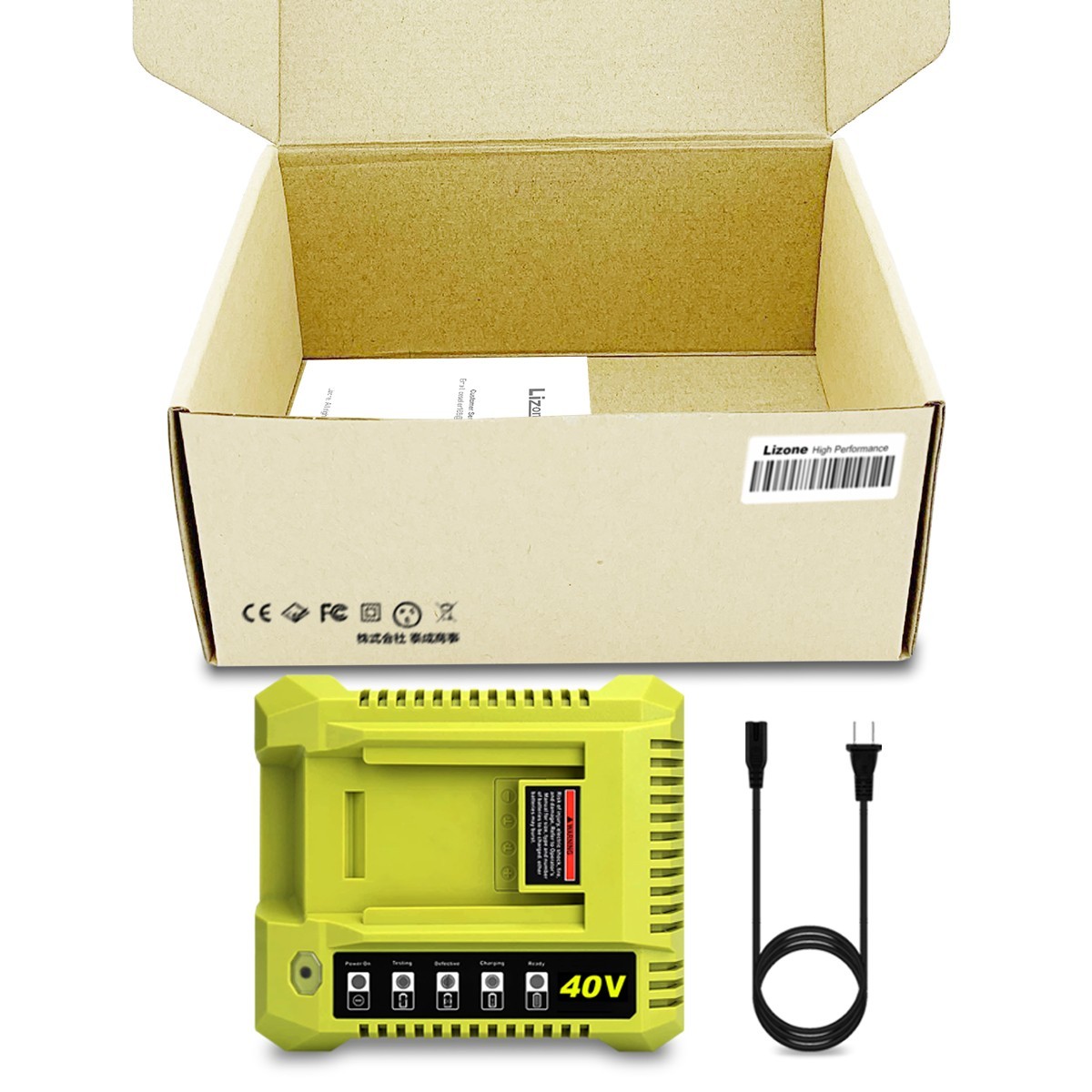 OP401 40 Volt Fast Charger for Ryobi 40V Lithium Battery Rapid Charger
