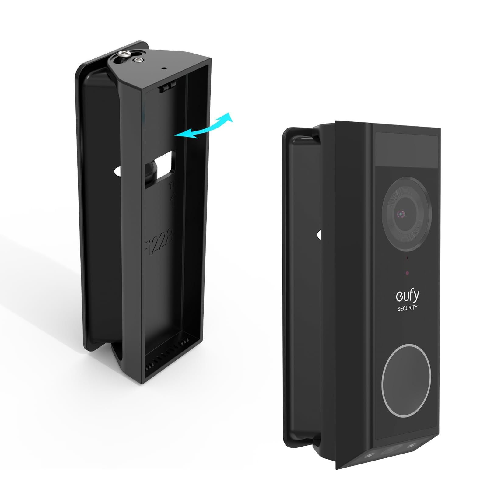 Adjustable 0-35 Degree Doorbell Angle Mount for eufy Security Video Black