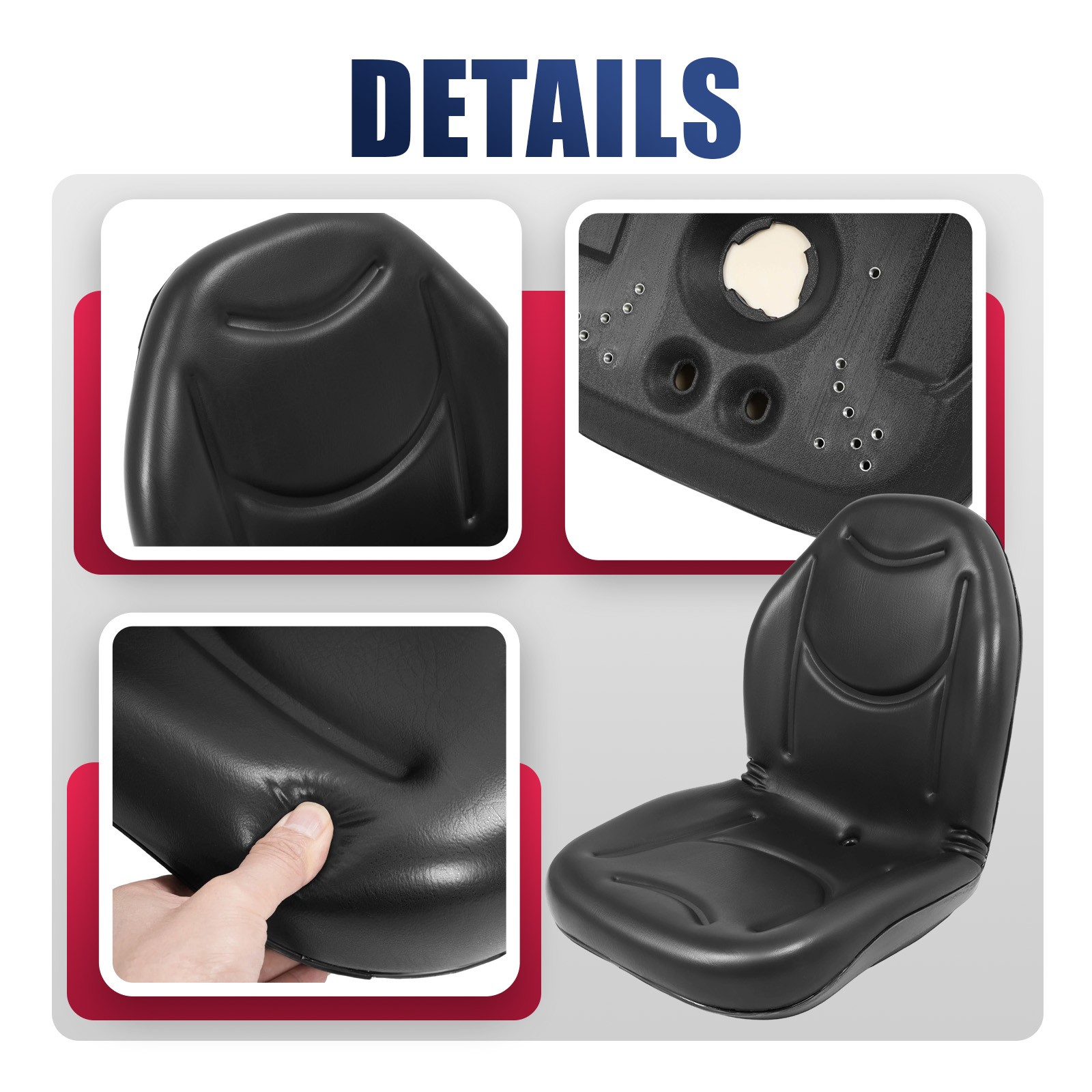 2 Pcs Seats Black For Kawasaki Teryx 750 Fi 4X4 2008-2013 #53066-0195