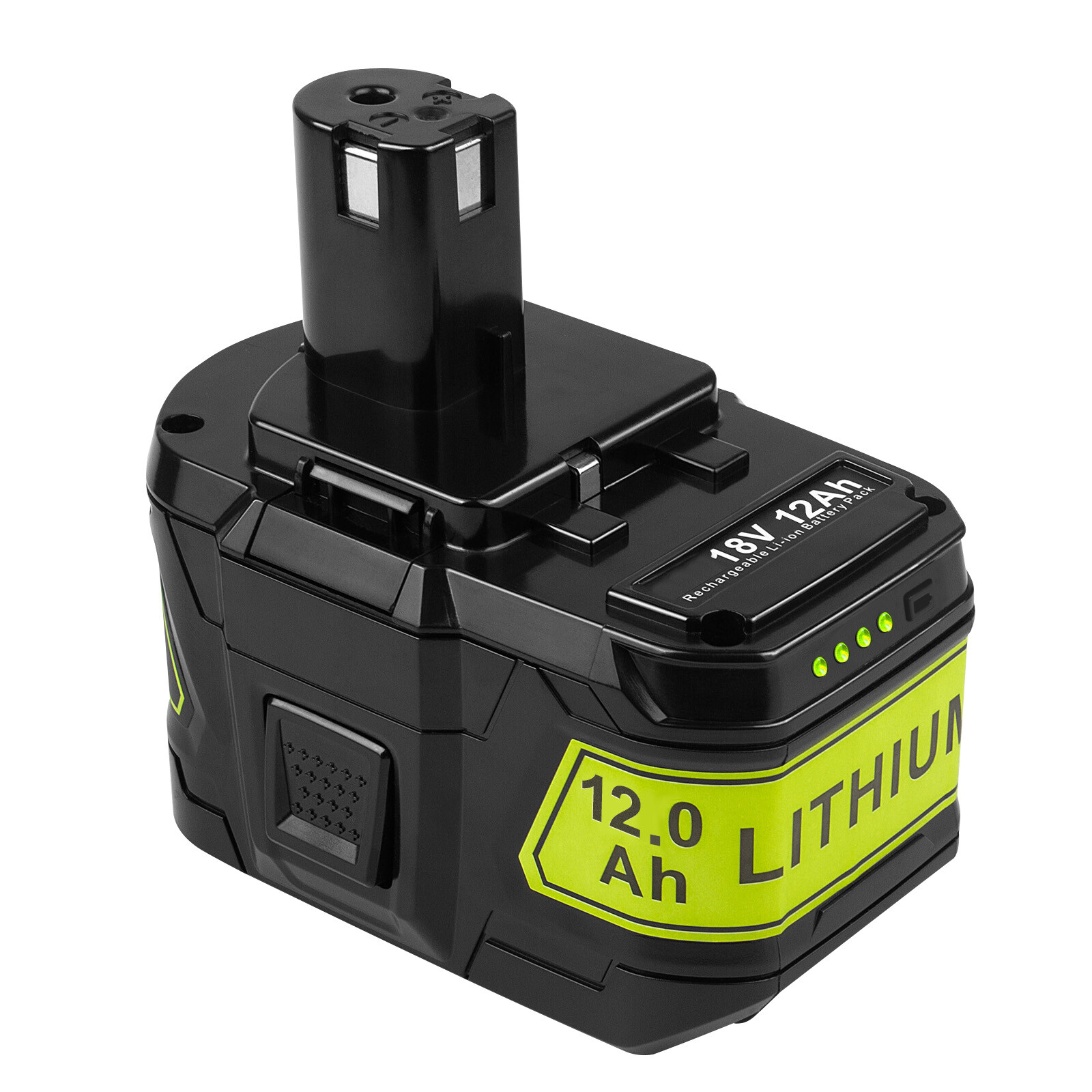 12AH Battery For RYOBI P108 18V For One Plus High Capacity Battery Lithium-ion