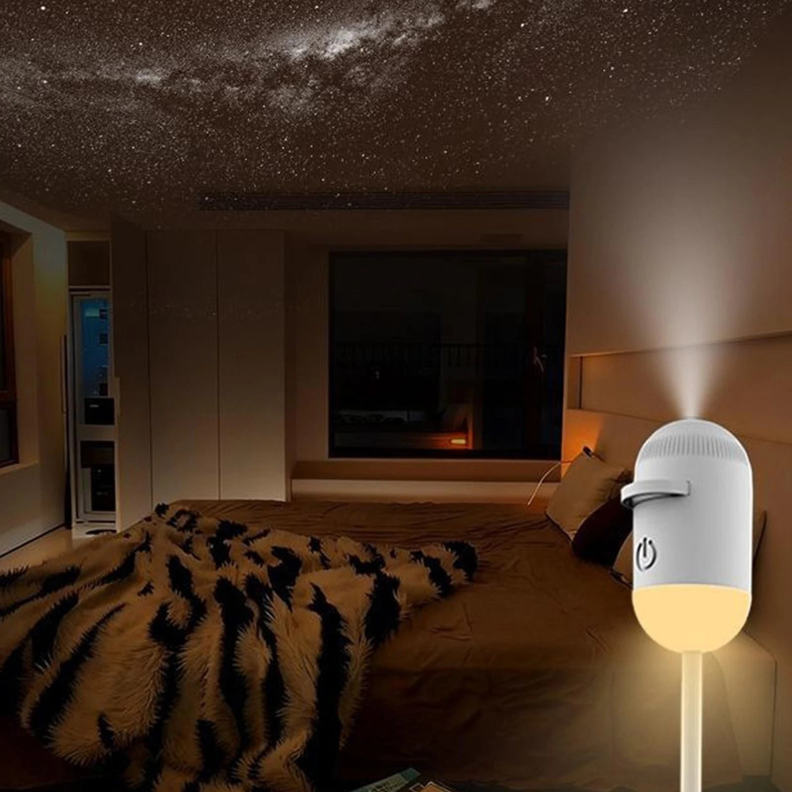 Starry Sky Aurora Galaxy Projector Night Light HD 360° Rotating LED Mood Lamp