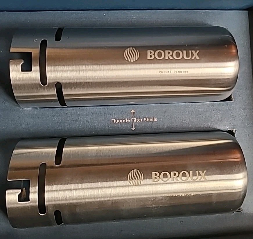Boroux Filter Shells Stainless Steel BX-F-SH-2 Fluoride- Berkey- New In Box