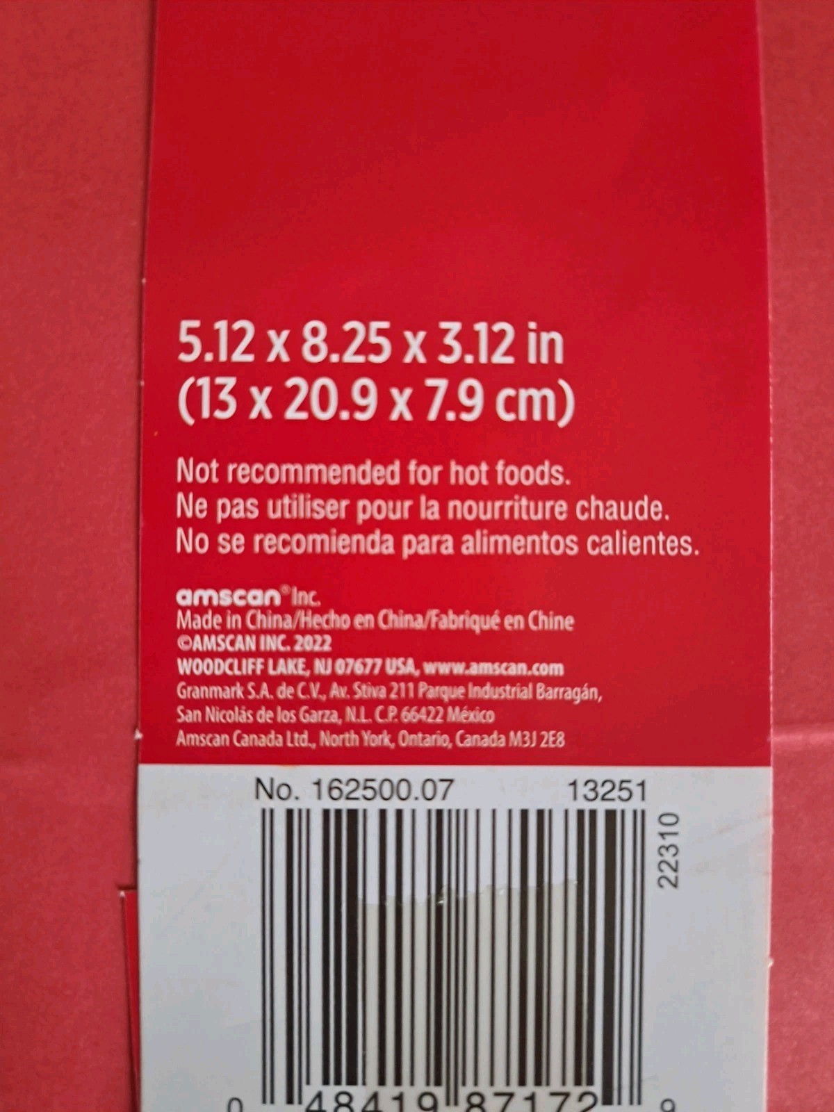 20 count Red Gift Bags with Handles. Paper Treat Bags (5.12×8.25×3.12 In)