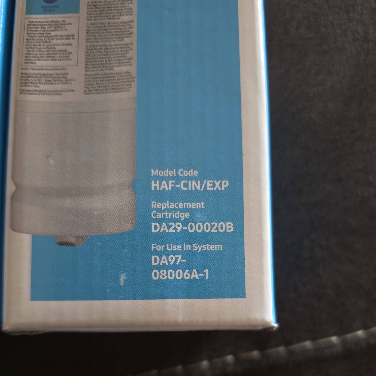 2 Pack Samsung DA29-00020B HAF-CIN/EXP Refrigerator Water Filters Genuine
