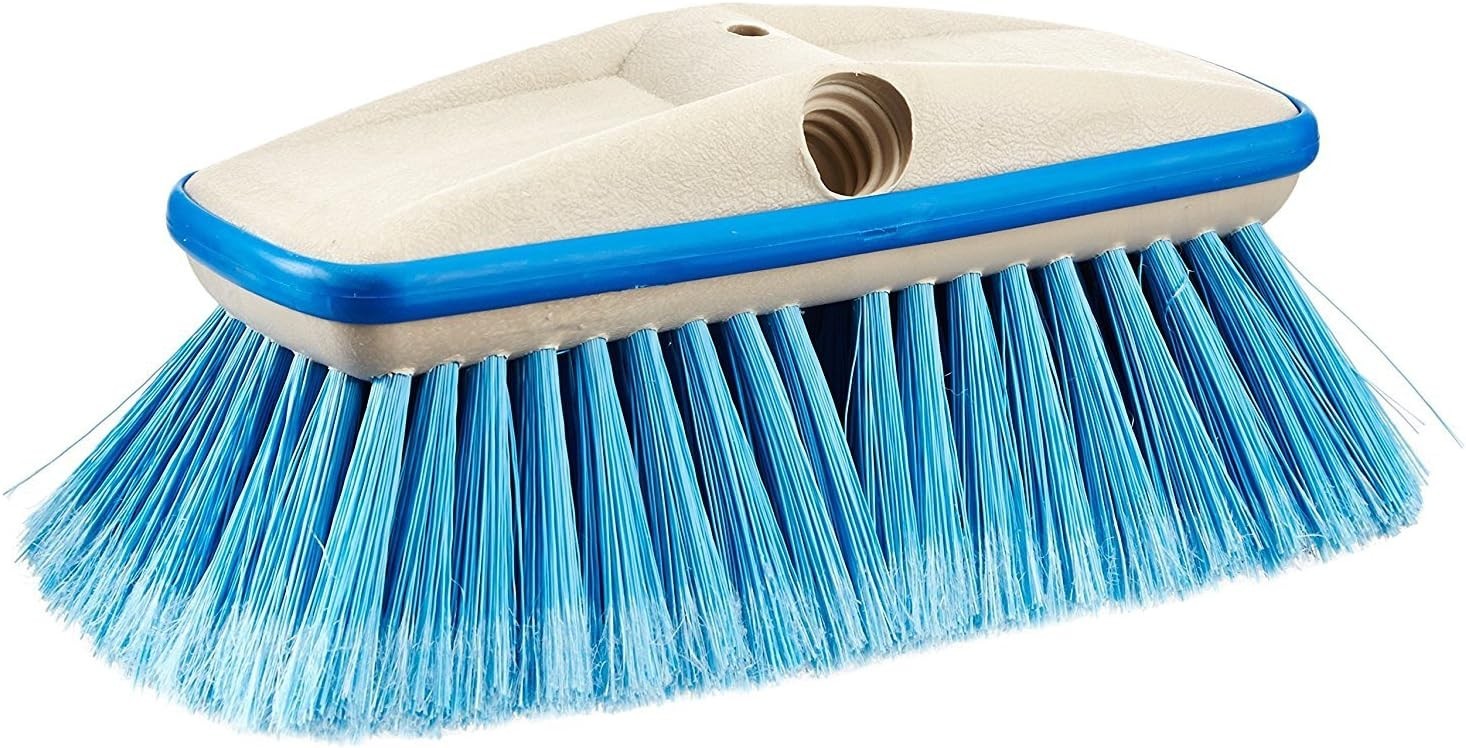 Medium Wash 8″ Brush Head W/Bumper – Dual Connections Fit Either Standard 3/4…