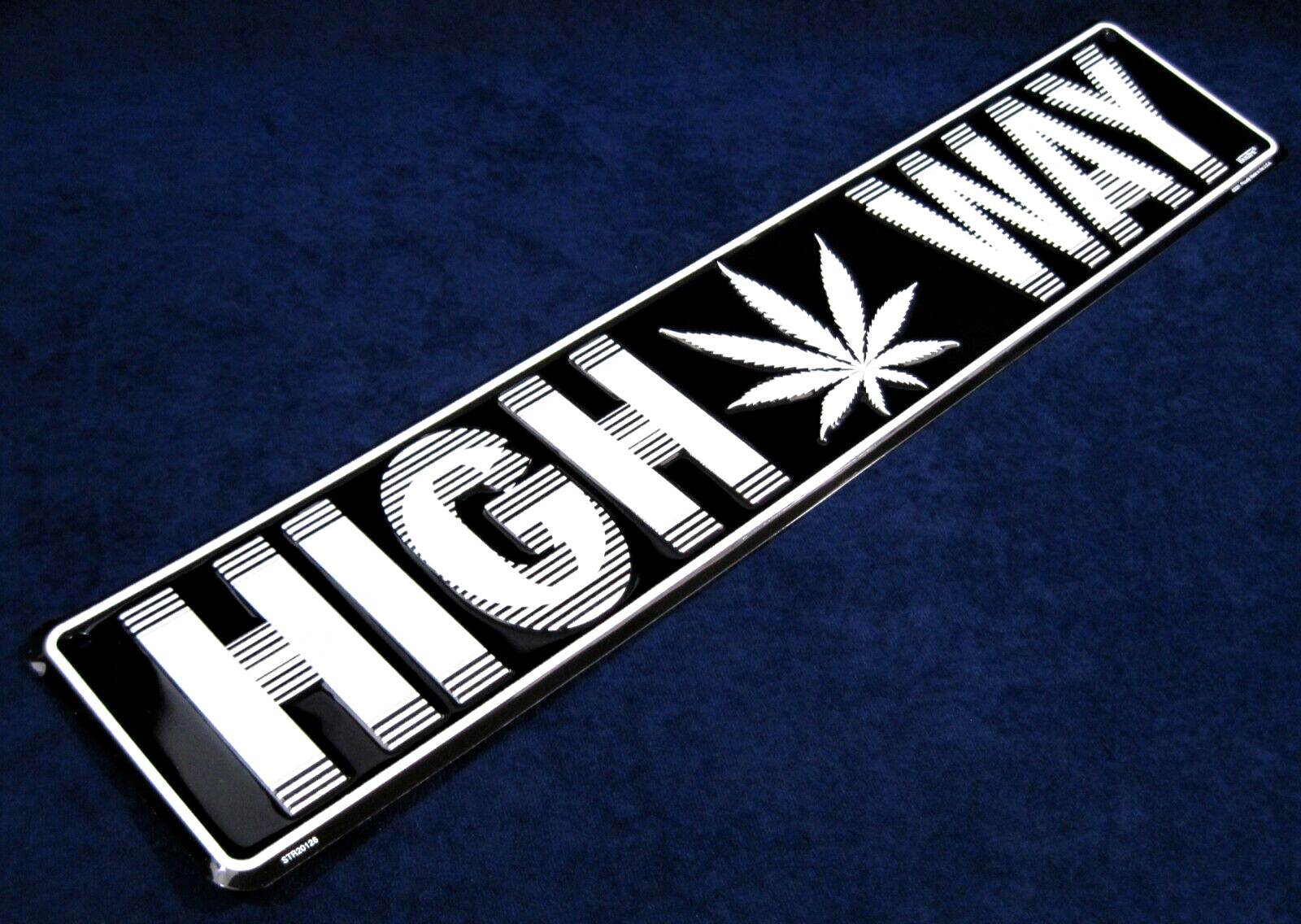 HIGH WAY -*US MADE*- 24″ Embossed Metal Street Sign – Man Cave Garage Bar Décor