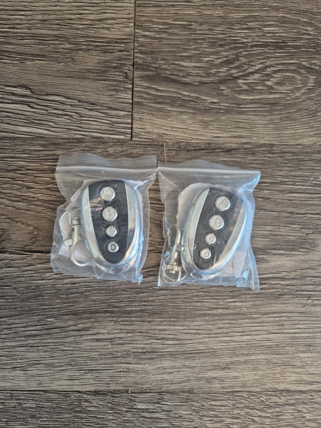 2x Universal Electric Cloning Remote Control Key Fob 433MHz For Gate Garage Door