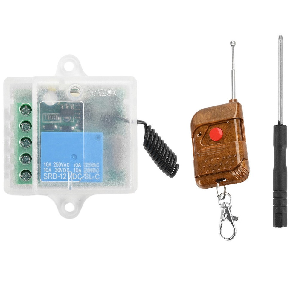 433Mhz Universal Wireless Remote Control Switch With Relay Receiver Module DC12V
