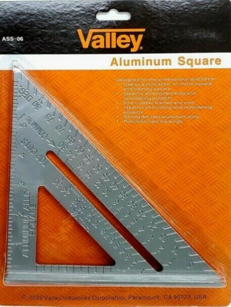 Carpenter Speed 6″ Aluminum Square Combination Protractor Framing Tool Square