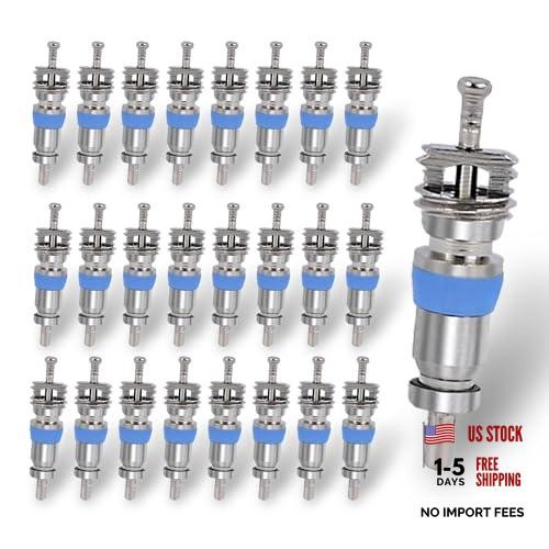 MLY 50-Pack Valve Core for R410A R32 R22, High-Pressure with Seal, HVAC Valve