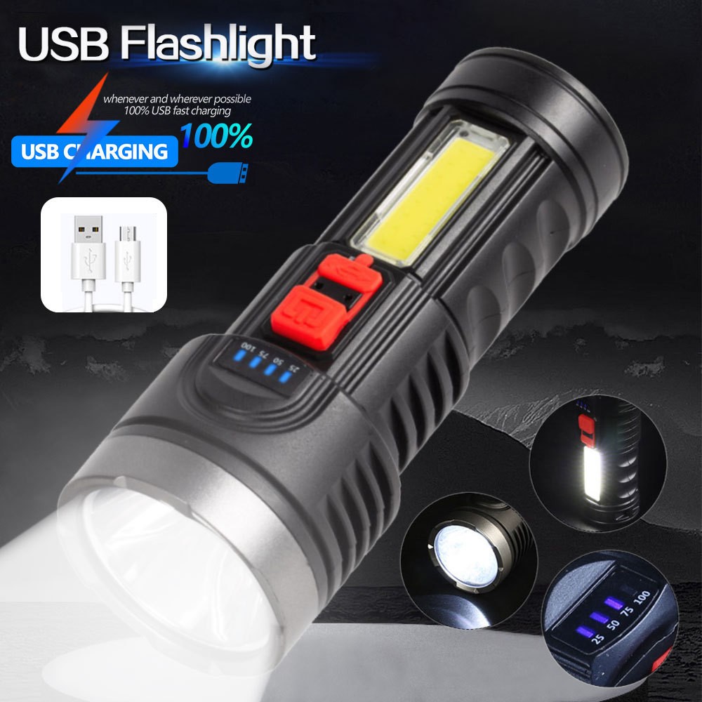 2X 990000000 Lumens Super Bright LED Tactical Flashlight Rechargeable Work Torch