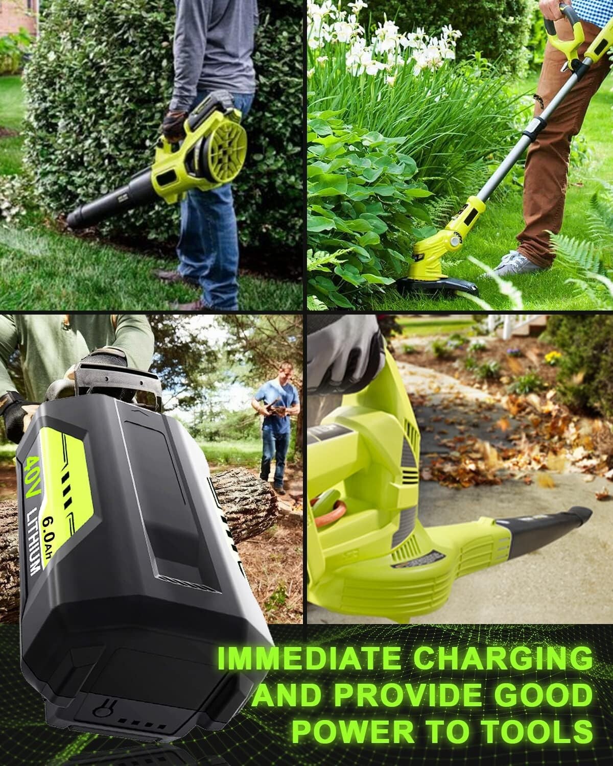 40V 6000mAh Battery or Rapid Charger For Ryobi 40 Volt Lithium OP4050 OP40602