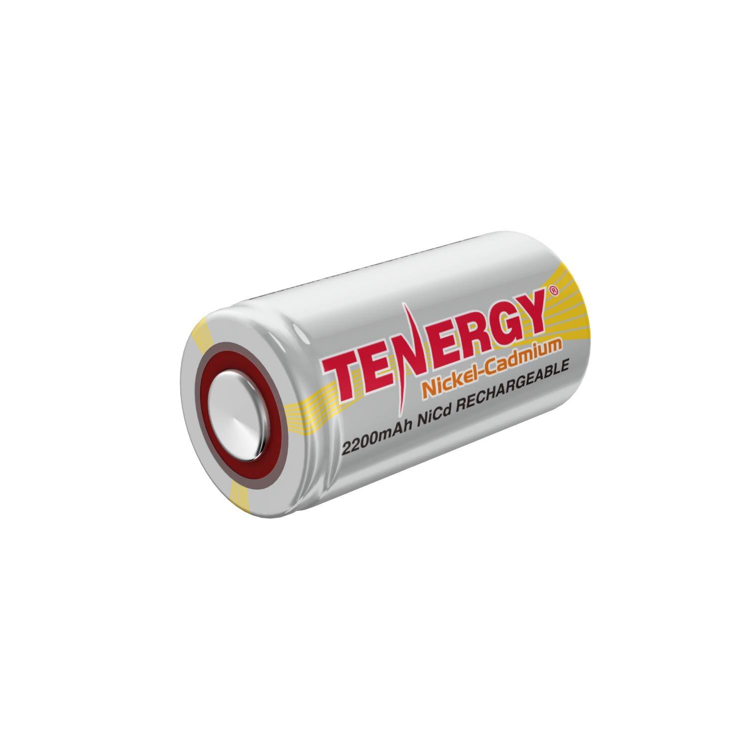 Tenergy SubC 2200mAh NiCd Rechargeable Battery for Power Tools Flat Top No Tabs