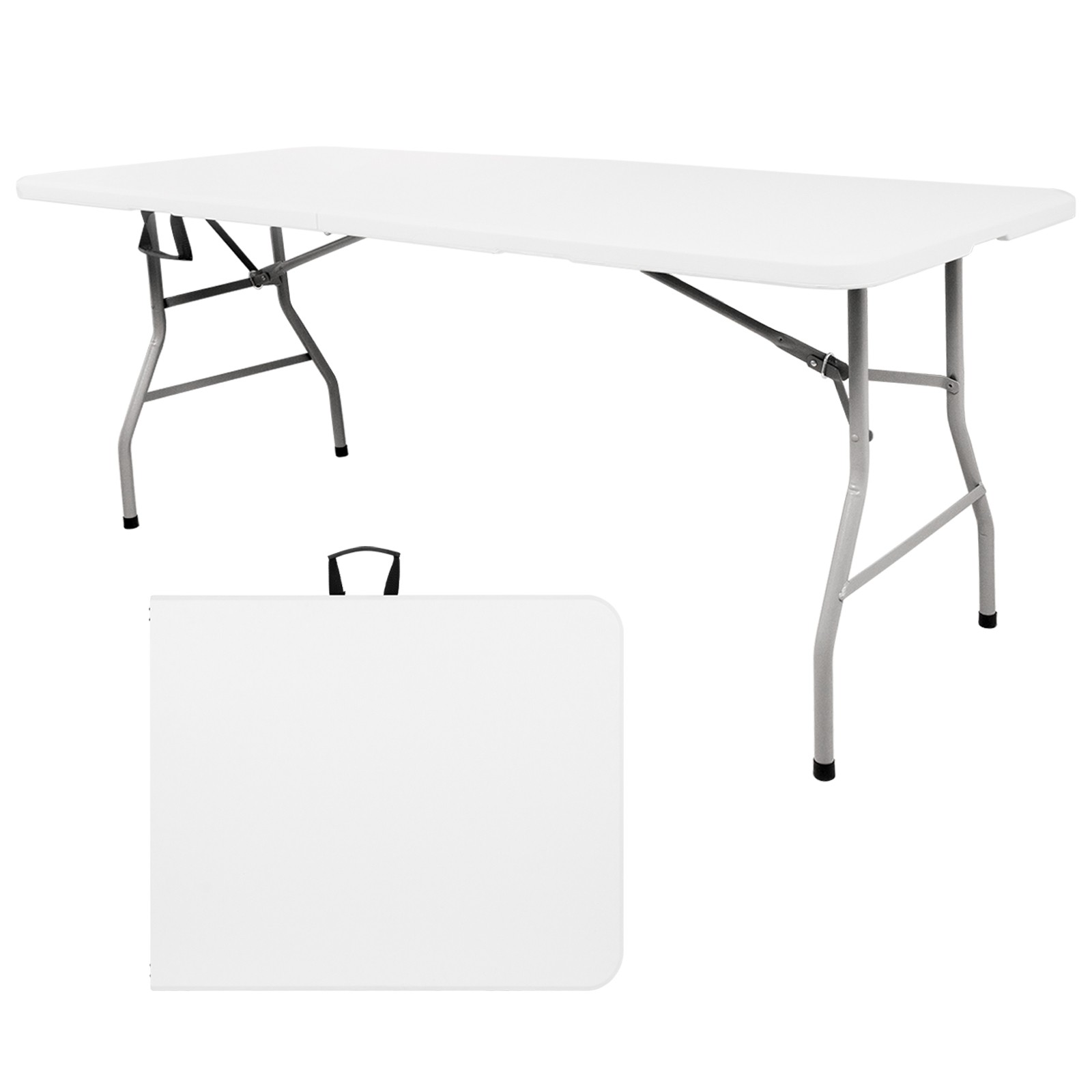NEW 6 Ft Folding Plastic Table Perfect for Indoor Outdoor Dining Party Picnic