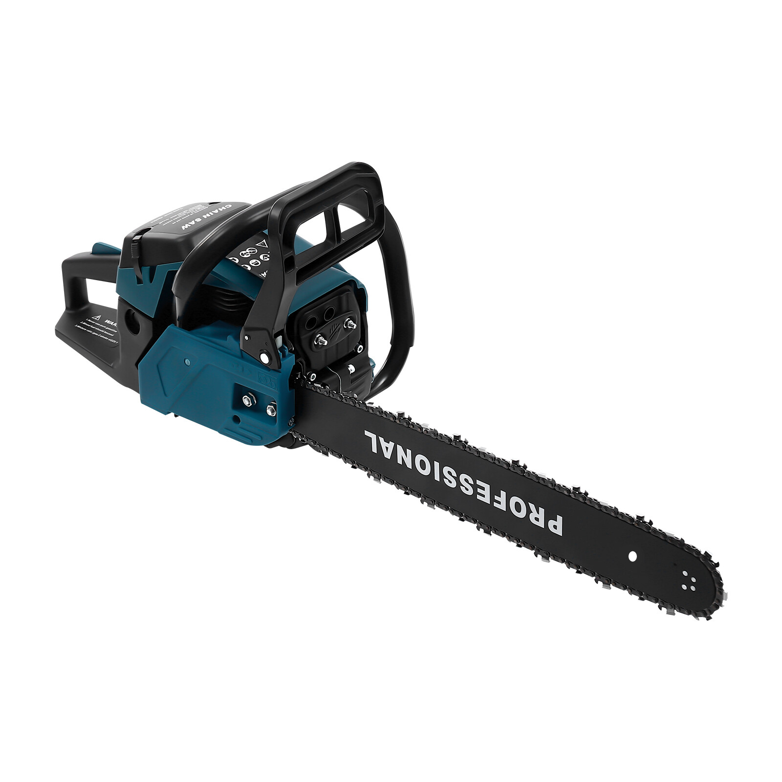 58CC Gas Powered Chainsaw with 20” Guide Bar Saw Chain 2-Stroke Engine Cut Wood