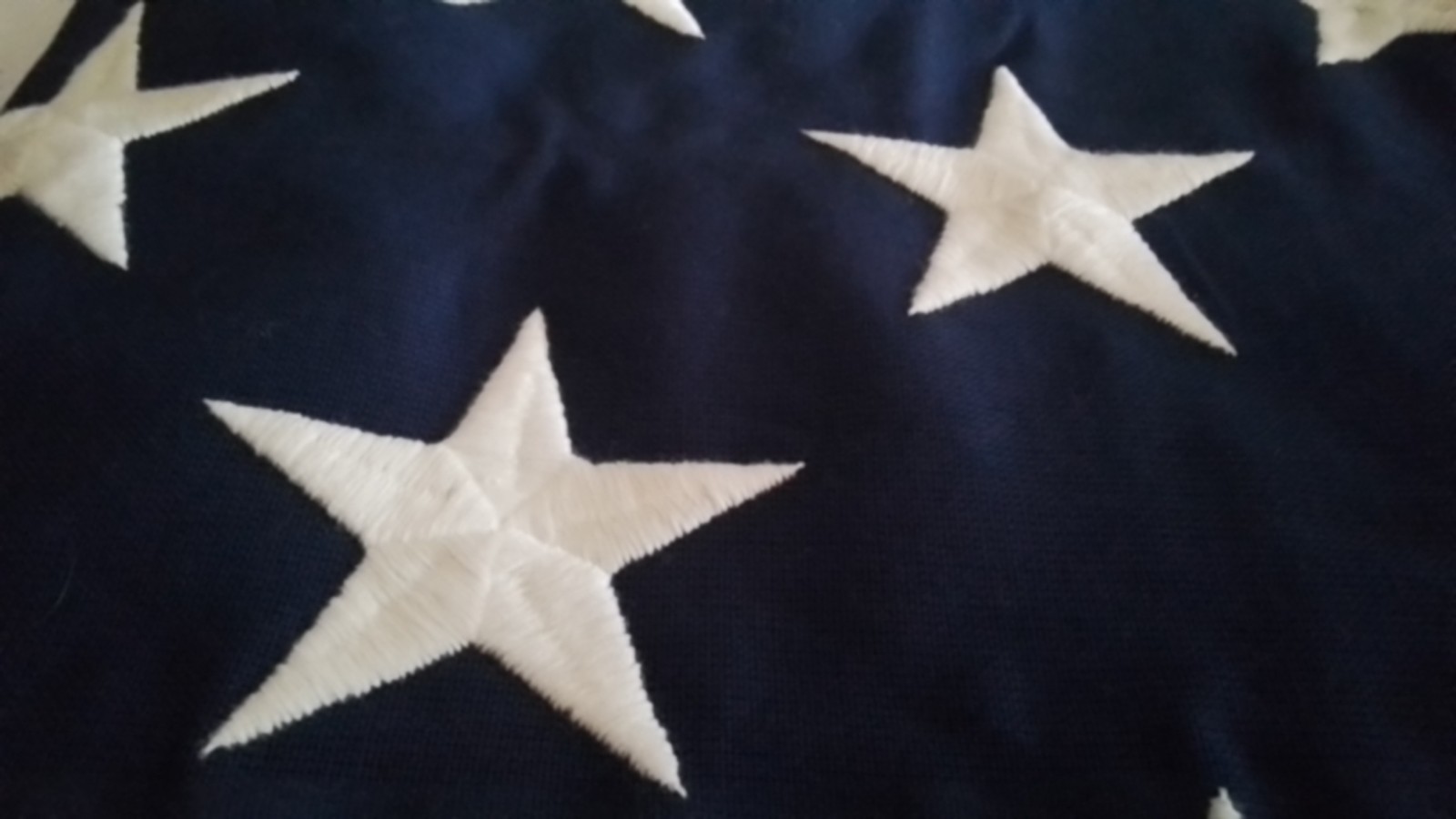 American Flag 5×9.5ft 100% Cotton, Embroidered Stars,Brass Grommets,USA Made New