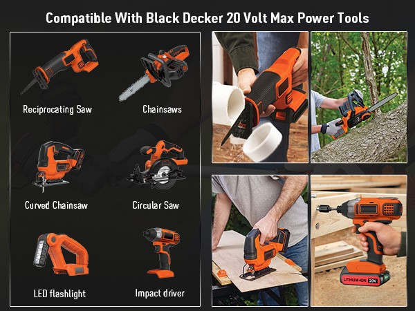 20V 4.0Ah FOR Black & Decker 20 Volt MAX Lithium-ion Battery LBXR20 LBX20 LB20