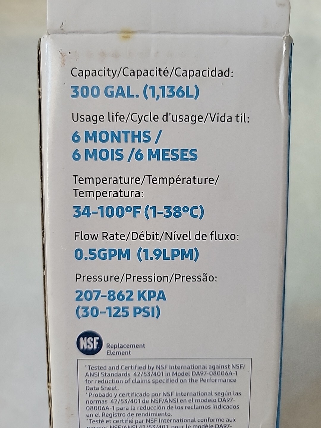 New Genuine Samsung DA29-00020B HAF-CIN/EXP Refrigerator Water Filter