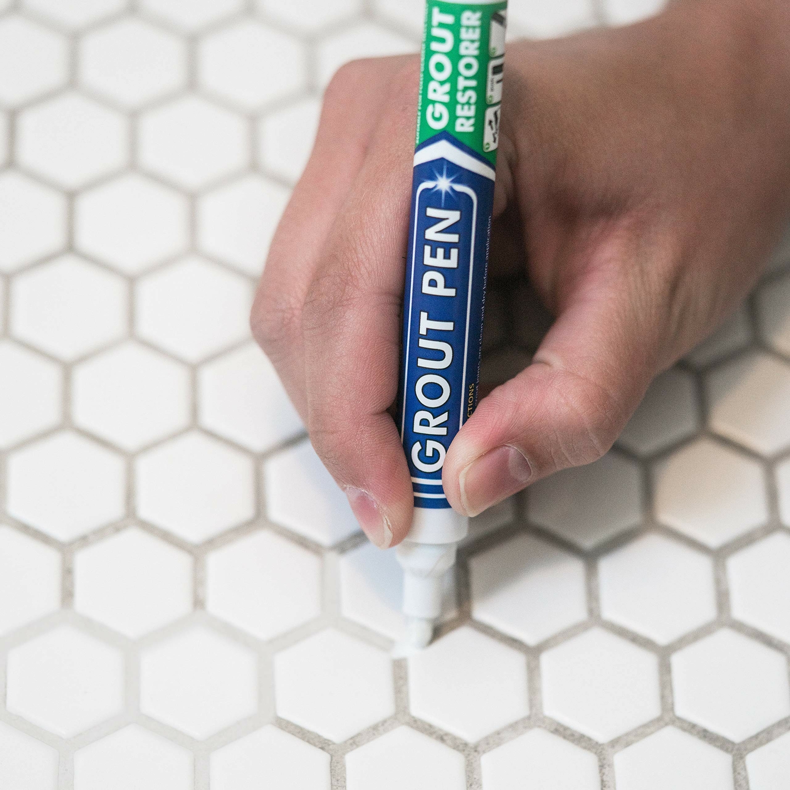 Grout Pen White Tile Paint Marker: Waterproof Tile Grout Colorant and Sealer Pen
