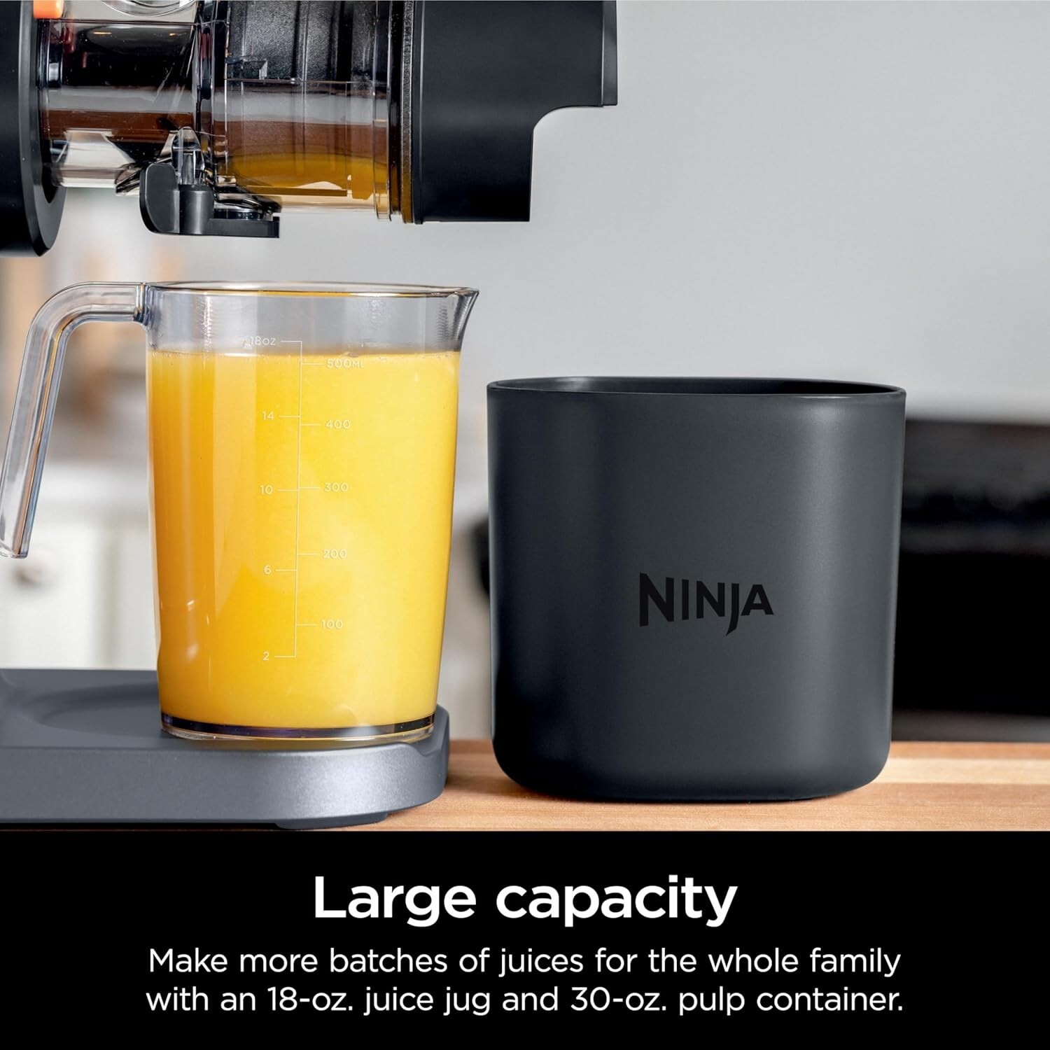 Ninja JC101 Cold Press Pro Compact Powerful Slow Juicer with Total Pulp Control