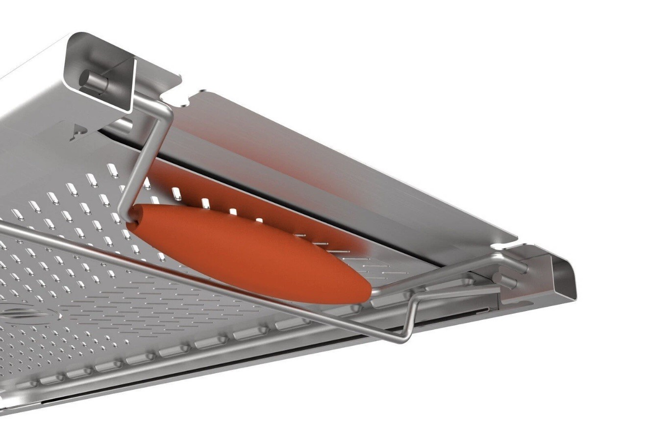 Blackstone Stainless Steel Adjustable Warming Rack 28-in x 8.5-in Rectangle