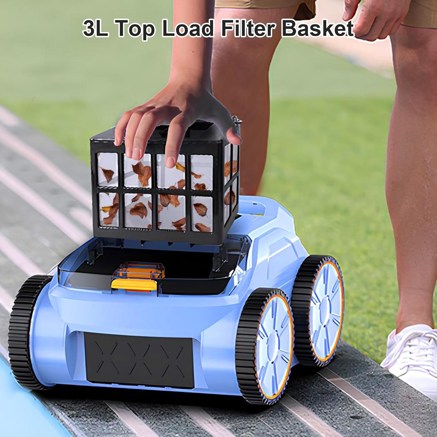 *NEW* Robotic Pool Vacuum, Robotic Pool Cleaner for Inground Pools 180 Mins