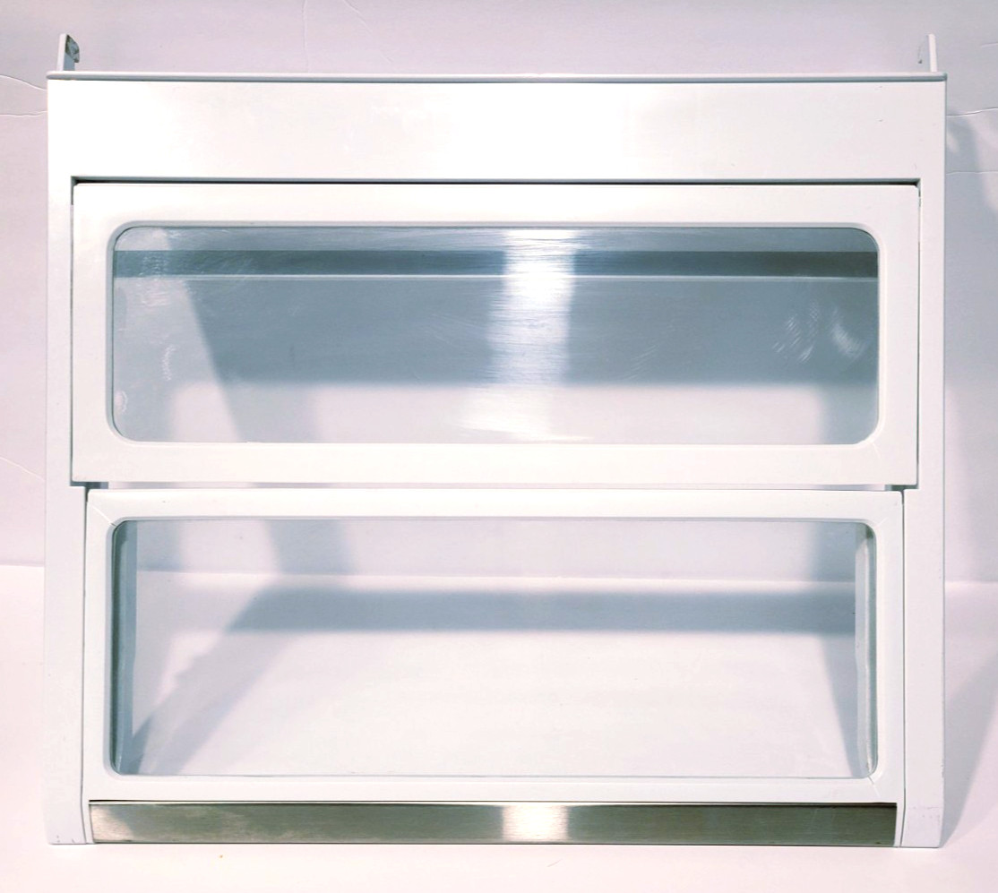 Samsung Refrigerator Split Glass Shelf Part # DA97-08463A Slide 16″ L & 13.5″ W