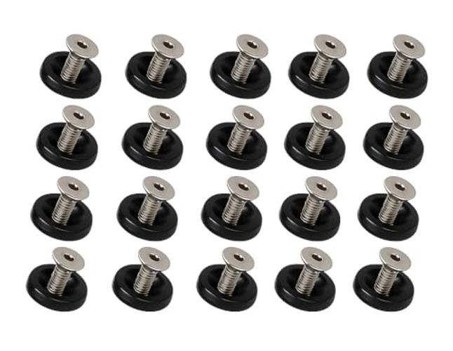 20Pcs M6 Bumper Fender Washers Engine Bay Dress Up Bolts Fasteners () Black