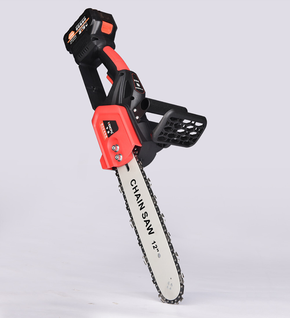 12″ Cordless Chainsaw 21V Brushless Electric Handheld Chain Saw +Battery&Charger