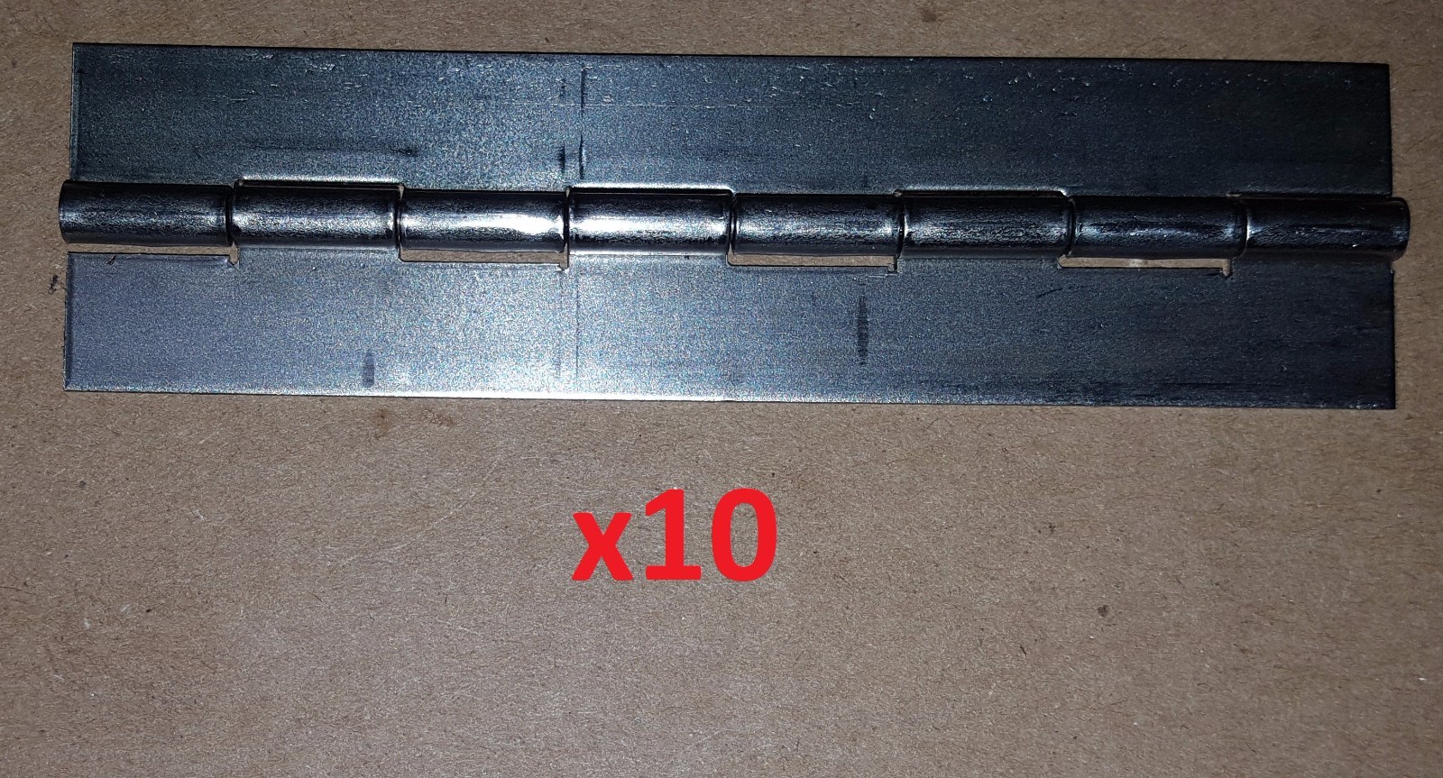 10 pc .040 Steel Hinge Door 4 x 1.06 Cabinet/Door/Furniture/Craft Continuous DIY