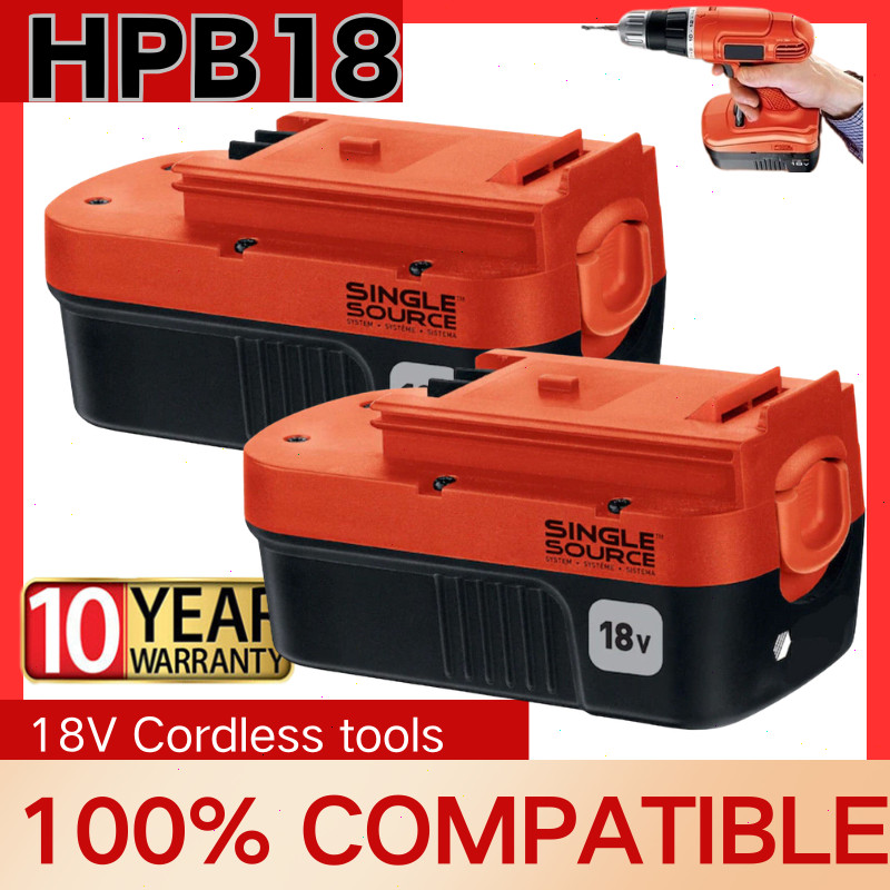 2Pack 18V for Black & Decker HPB18 18 Volt Battery/Charger HPB18-OPE 244760-00
