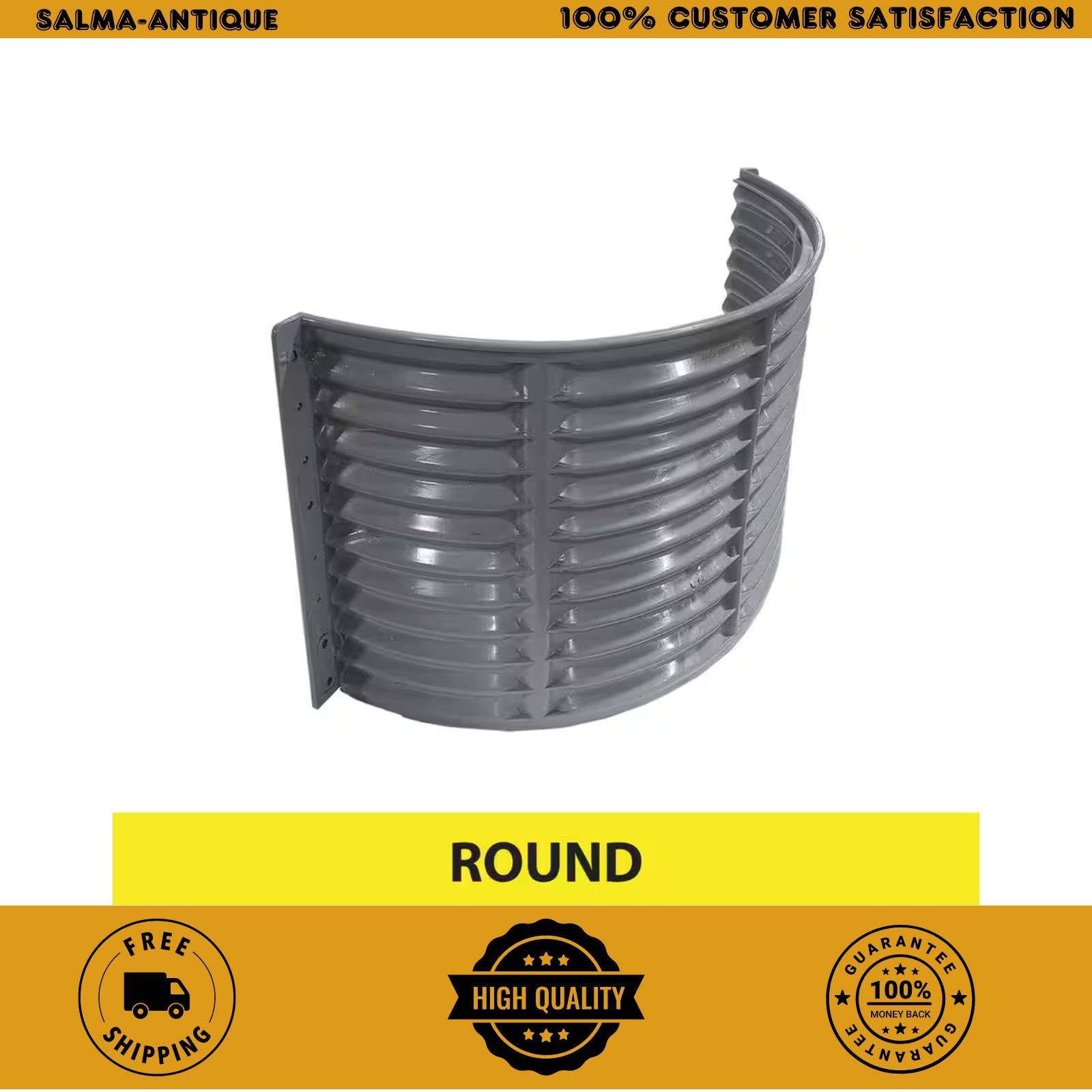 37 In. X 24 In. round Plastic Window Well