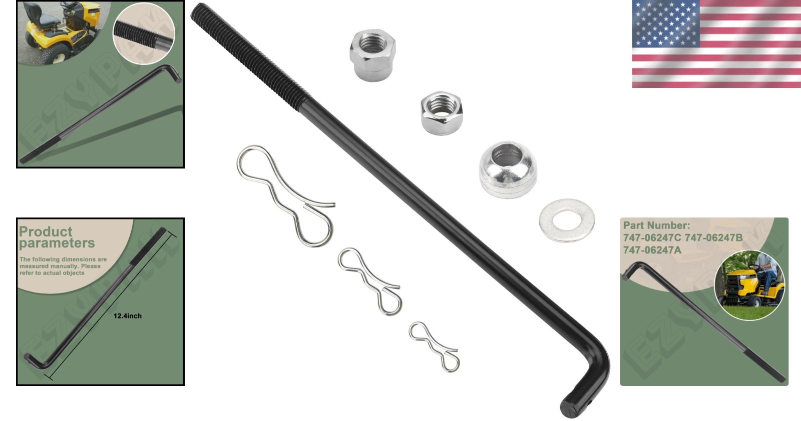 Heavy-Duty Alloy Steel Front Deck Lift Rod for Cub Cadet Mowers – OEM Compatible