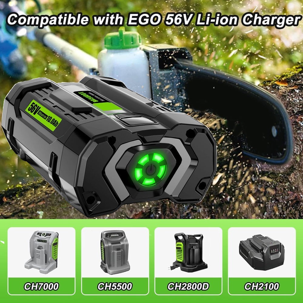 56V 10.0Ah upgrade For EGO BA5600T BA2800T Power + 56V 10Ah Lithium New Battery